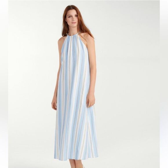 Tommy Bahama Chappel Striped Halter Maxi Dress - Picture 1 of 8